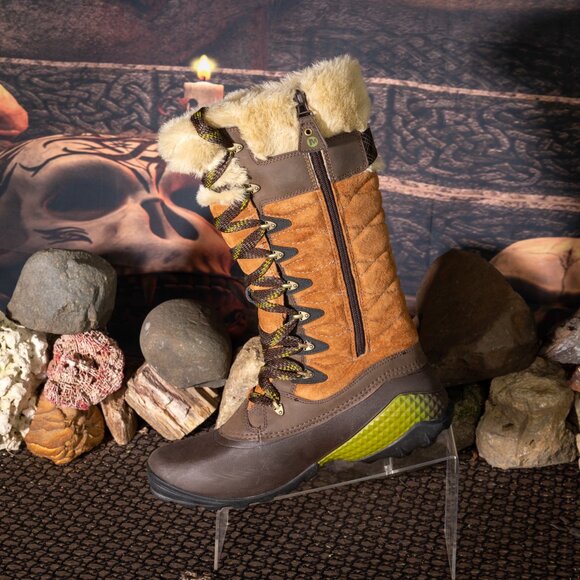 Merrell Tall 14" Waterproof Boots Womens sz 10 suede Lined Zipper very good + - Picture 15 of 16